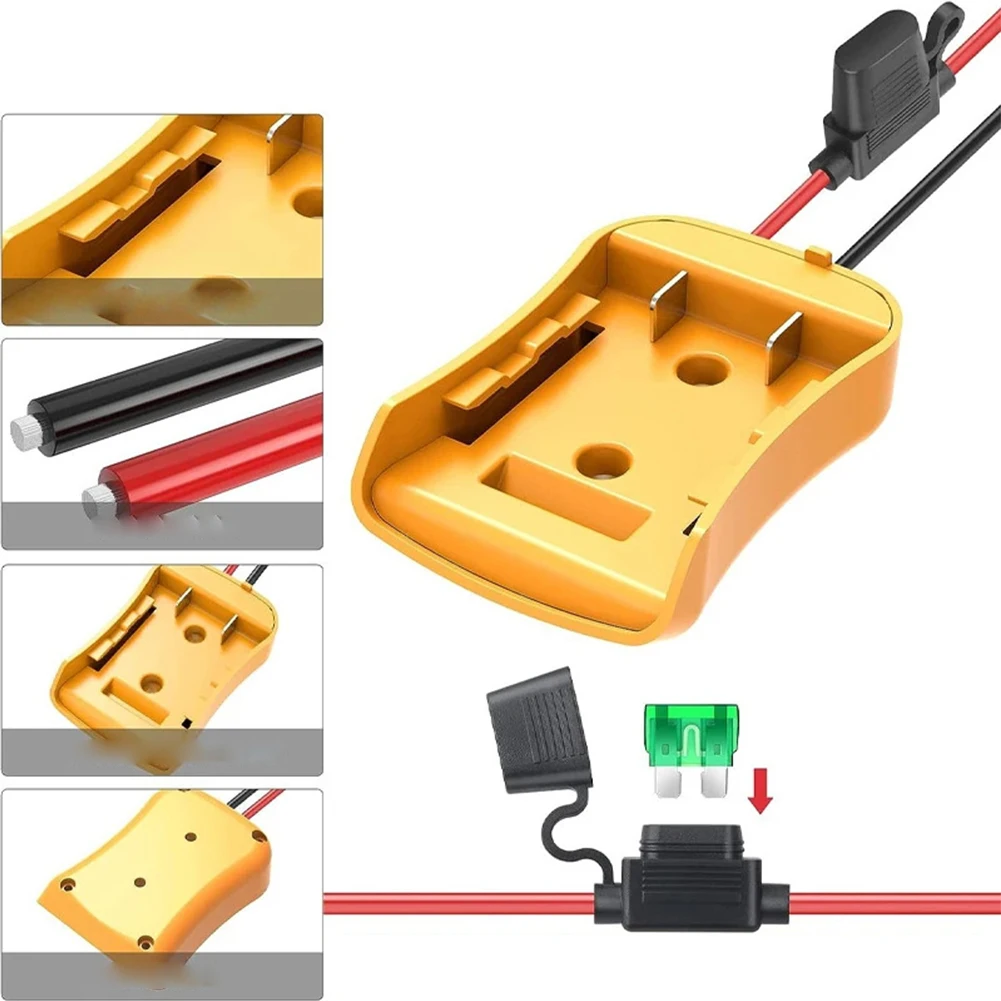 

Wired Connection Adapter Versatile For DeWalt 18V Battery Adapter For DIY Wire Connection Adapter Power Tool Accessories