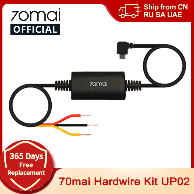70mai Hardwire Kit UP02 Micro USB Interface 70mai Parking Surveillance Cable UP02 24H Parking Monitor
