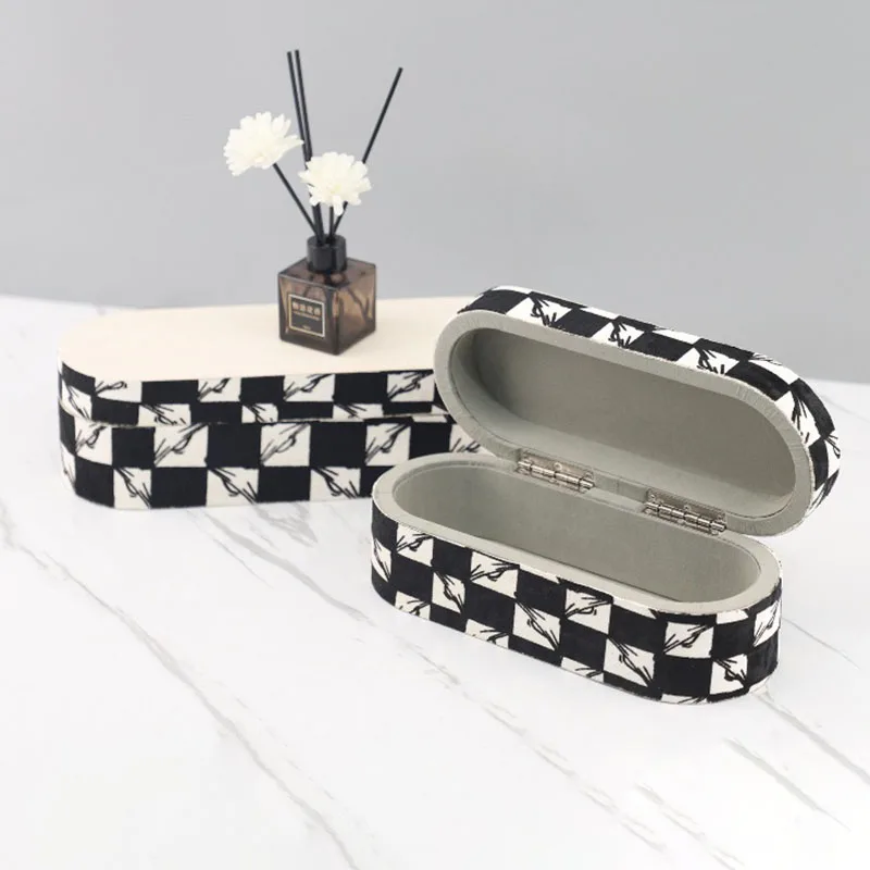 

Wooden Luxury Jewelry Box Portable Ring Earrings Storage Case Large Capacity Jewelry Boxes Desktop Trinkets Organizer Cases