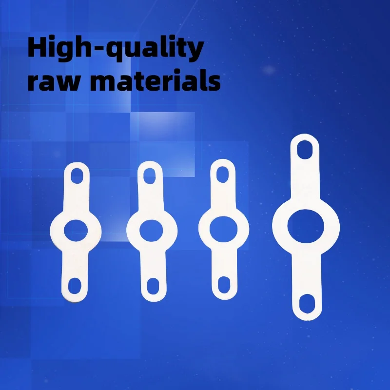 50pcs/100Pcs Silver-plated Copper double Head Soldering Terminal M2.2-M4.2 Circular Weld Washer Welding Sheet Soldering Lug