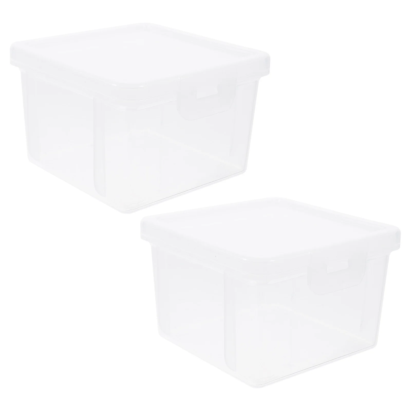 2Pcs Large Transparent Coin Holder Storage Box Square Protective Case Coin Collector Display Accessory Coins Holder