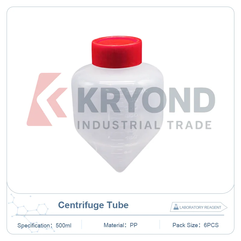 CT-002-500 500ml PP Centrifuge Tube Conical Bottom 6pcs Pack Laboratory Research Use Application Liquid Handling Accessory Set