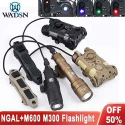 WADSN SF Surefire M600U M300A Охотничий фонарик NGAL Красный Зеленый Синий ИК-точечный Белый Стробоскоп Двуфункциональный переключатель Скаутская лампа