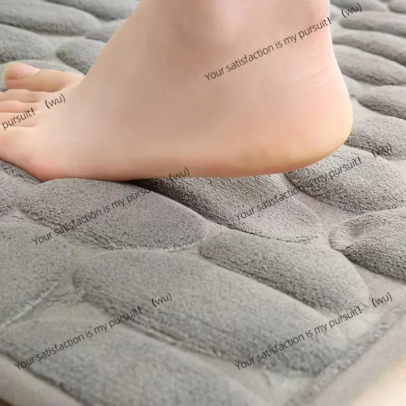 ZOCI-Toilet toilet floor mat, U-shaped water absorption and non-slip