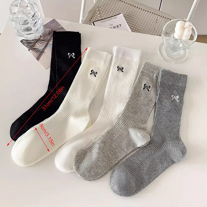 1 Paar Frauen dünn aushöhlen lange lose Socken süße Mädchen japanische einfarbige atmungsaktive Baumwolle Frühling Sommer Strumpf