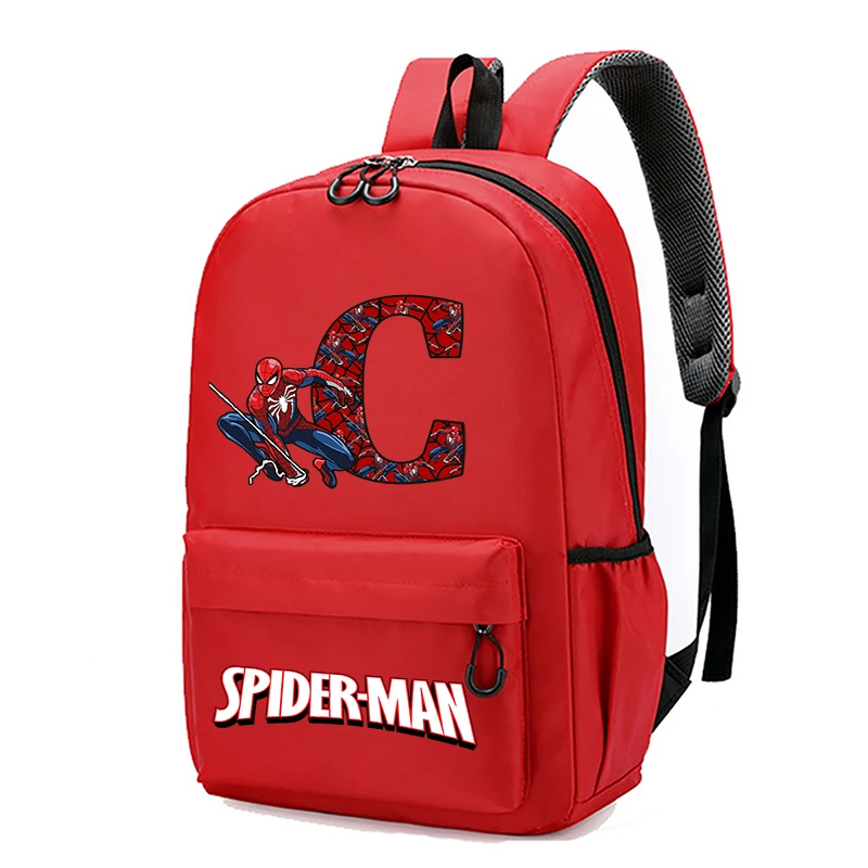 Marvels SpiderMans Boys Knapsack Children School Bag Teenager Printed Backpack Student Book Bag Cartoon Anime Kids Cute Gifts