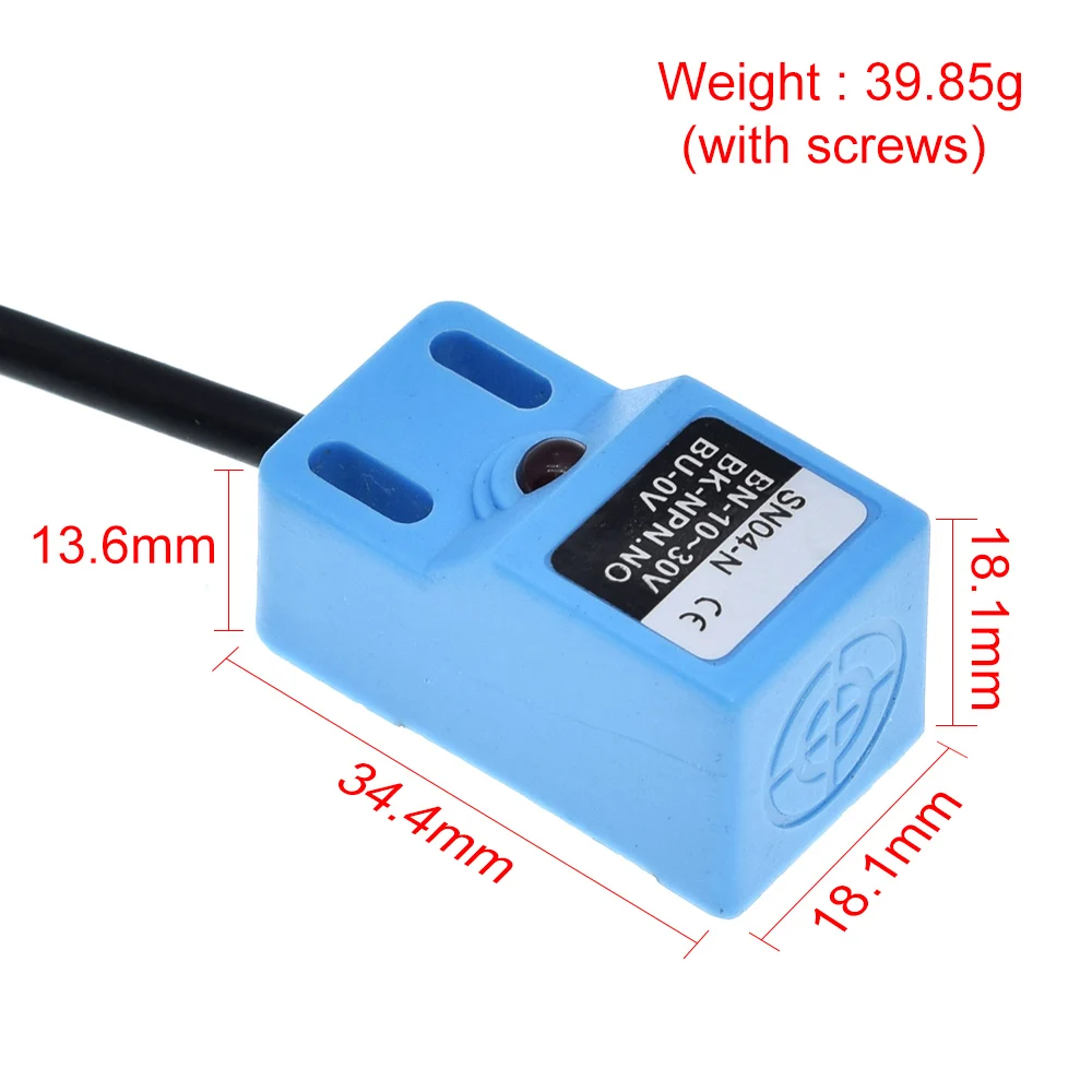 1/2/5pcs TZT SN04-N SN04-N2  DC NPN NO NC 4MM DC 10-30V SN04 Inductive Proximity Sensor Detection Switch image 6