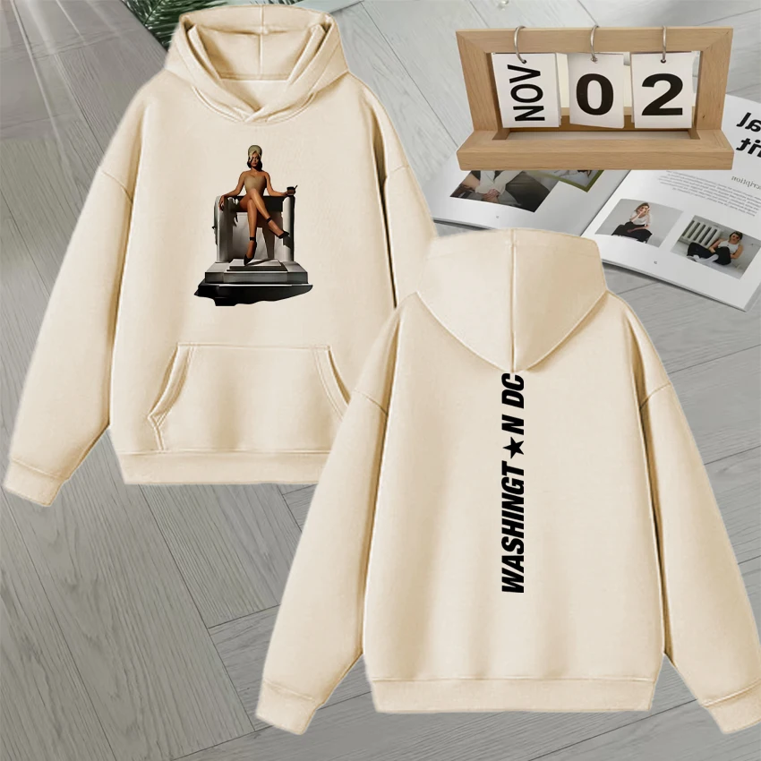 2025 Fashion Beyoncé Cowboy Carter Art Tour Autumn Winter Hoodies Long sleeve Men Women Fleece Sweatshirts Unisex Loose Pullover