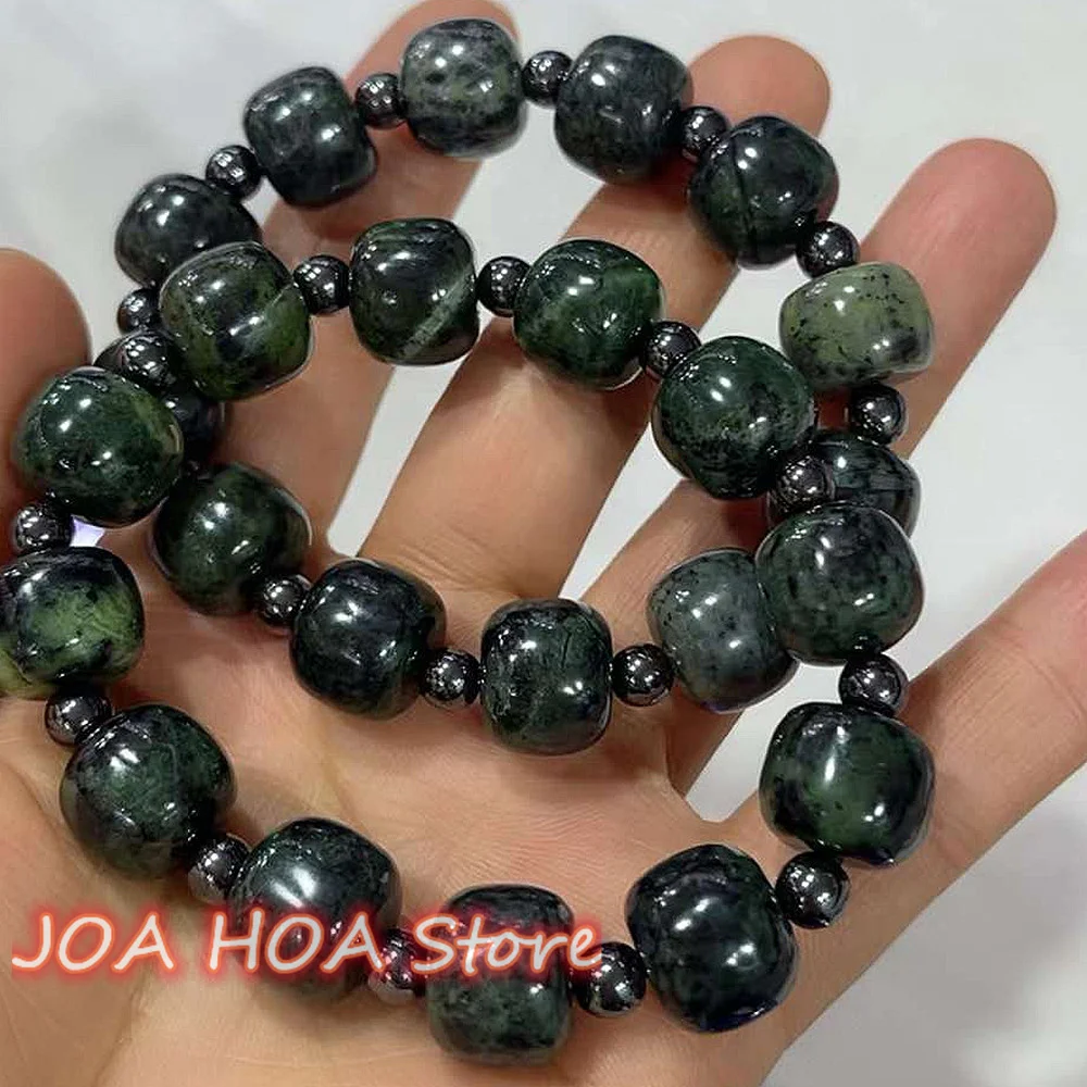 

New Healthful Cure Energy Medicine King Jade Original Ecological Texture Handring Quality Bracelet Bangle Fine Jewelr