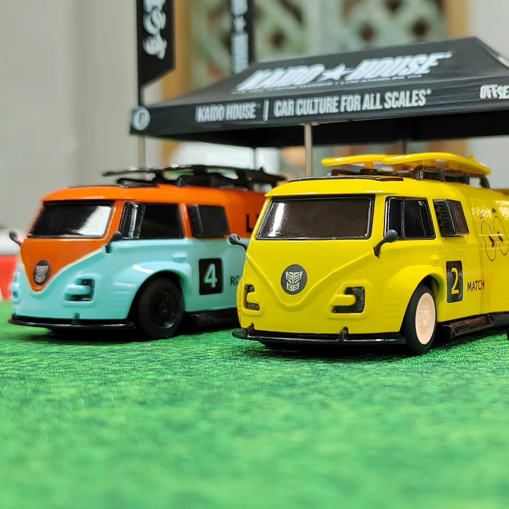 1/64 RC zdalnie sterowany samochód LDARC V64 RWD Race Van RV bus mini pełne proporcjonalne pojazdy Zabawki modele prezentów dla dzieci i dorosłych