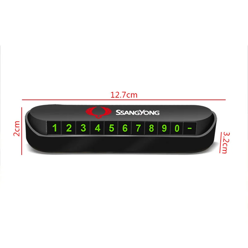 Car Parking Card Parking Phone Number Plate Car Accessories For SsangYong Kyron Rexton G4 2 Tivolan Actyon Korando Musso Gadgets