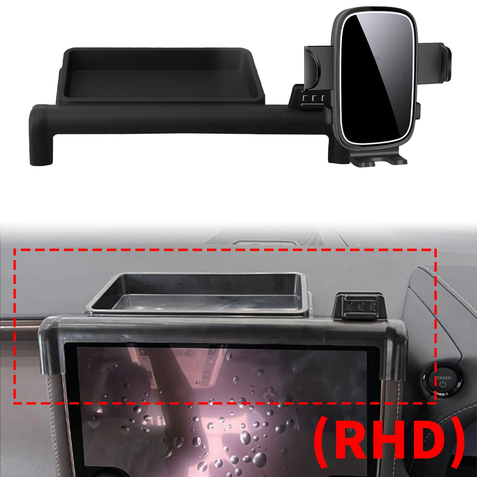 

for Toyota Alphard Vellfire 40 AH40 2023-2025 RHD ​​​​Custom Fit Phone Holder Mount Dashboard Screen Base No Drill accessoires