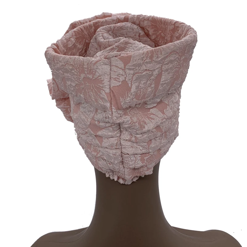 2026 Trendige Damen-Turbanmütze mit großer Blume, modische muslimische Hijab-Kappen, Diamanten-Kopftuch, Damen-Bandana, Chemo-Mütze, afrikanischer Hut – Detail 32