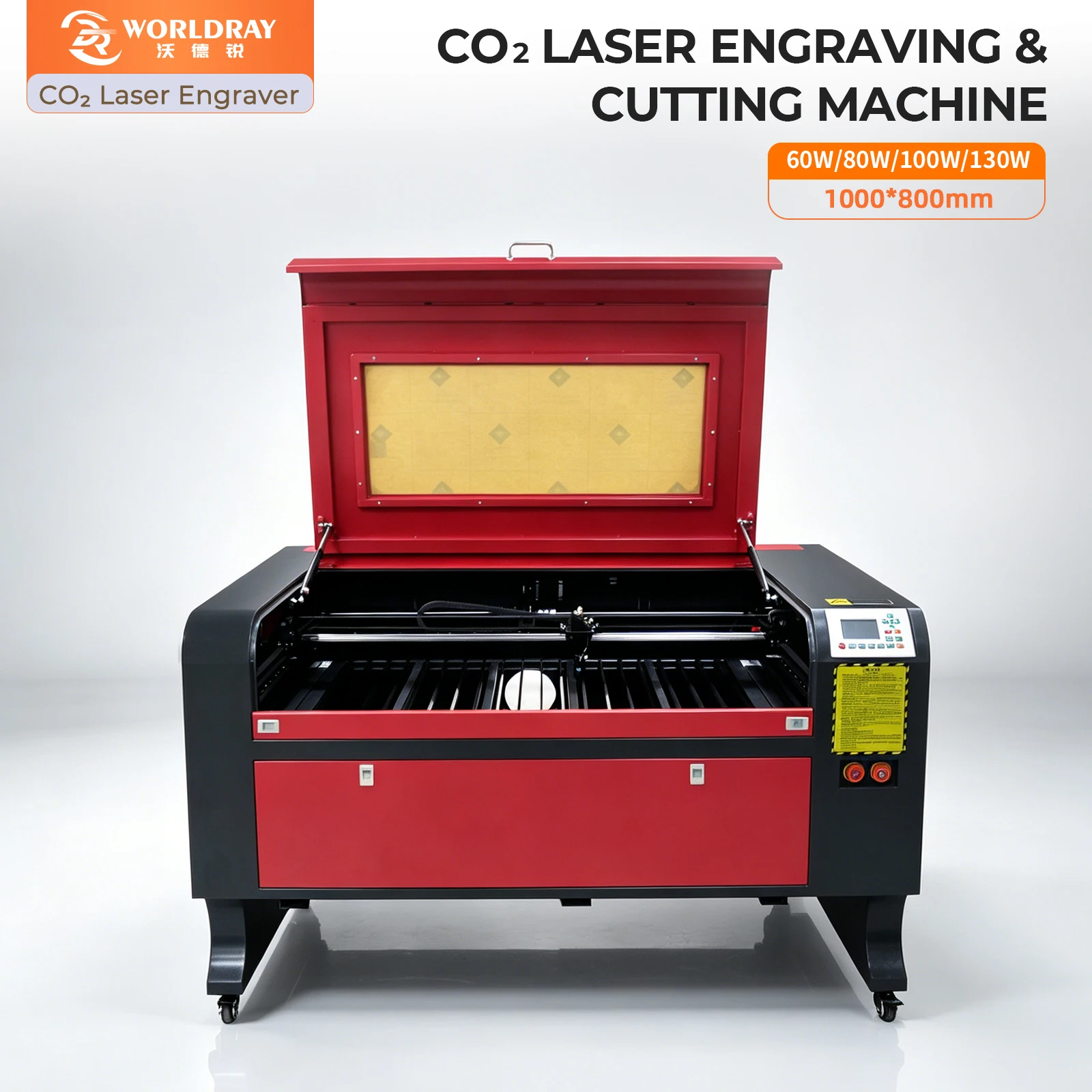 

Large Area 1080 CO2 Fiber Laser Engraver and Cutter 60/80/100/130W for Metal Wood Acrylic Plastic Rubber