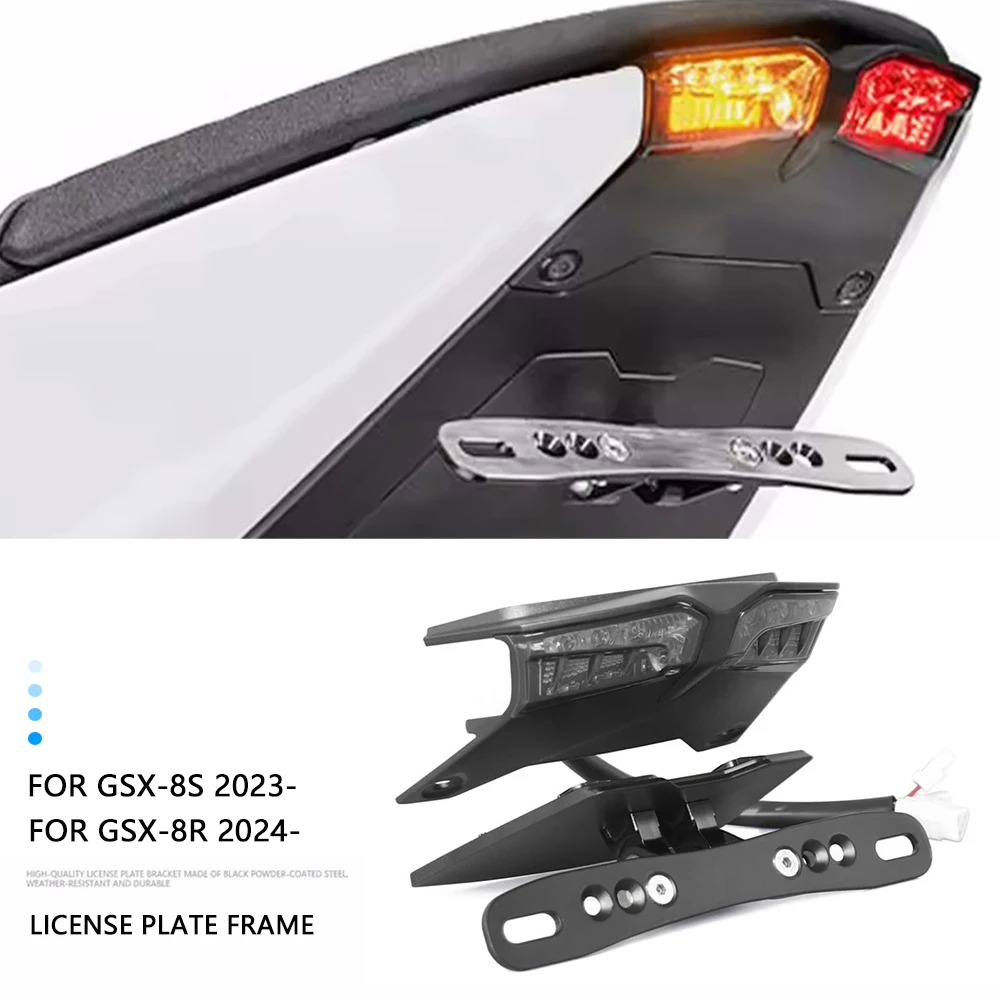 2023 2024 2025 GSX 8S Tail Tidy Fender Eliminator Kit For Suzuki GSX-8R GSX-8S GSX8R GSX8S License Plate Bracket Turn Signal