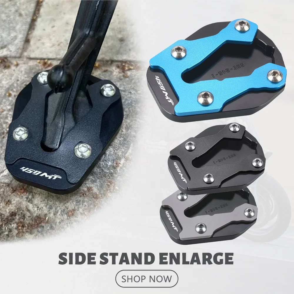 

Motorcycle Accessories 450MT Side Stand Enlarge Kickstand Enlarger Support Extension For CFMOTO CF 450 MT 450 MT450 2024 2025