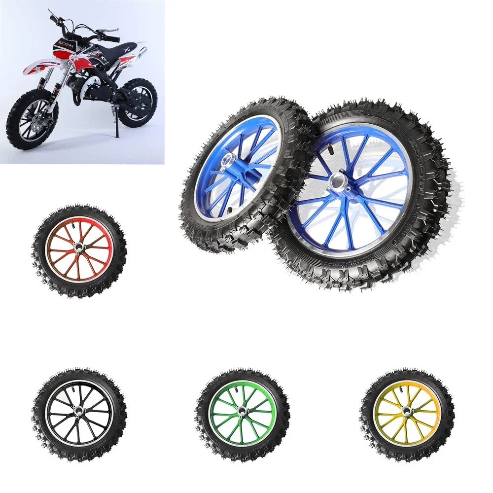 

2.50-10 inch Set Tires 10 Inch Rear and Front Tube Tires Motocross Wheels For 2.50-10 49cc mini off-road Motocross Dirt Pit Bike
