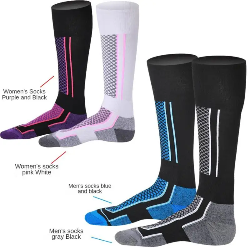 Ski Socks Thermal Socks Men Women Winter Long Warm Compression Socks For Ski Hiking Snowboarding Climbing Sports Socks