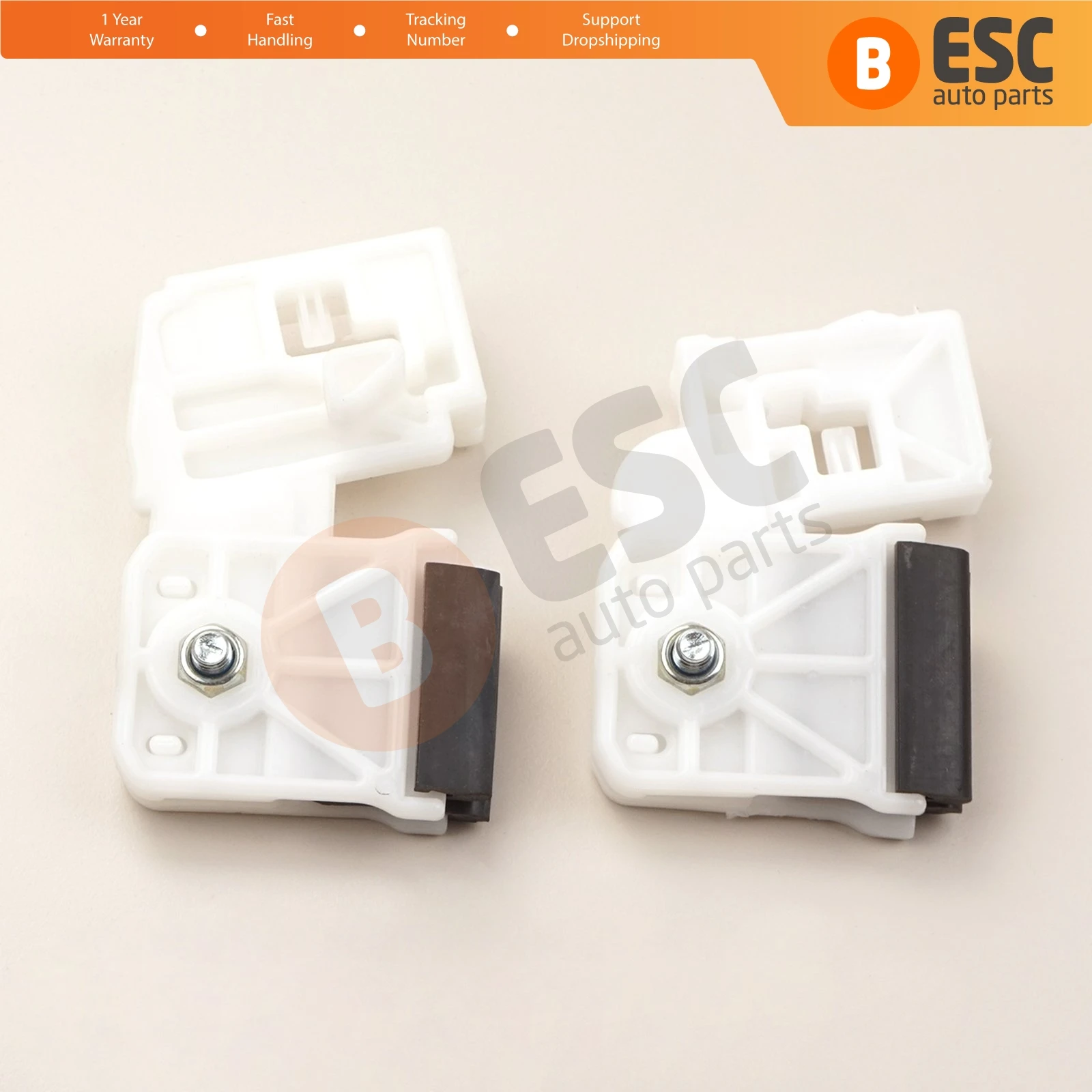 ESC Auto Parts EWR5184 Window Regulator Repair Clips 824812H000, 824813K001, 824812L000 FRH for Hyundai I30 Elantra Sonata