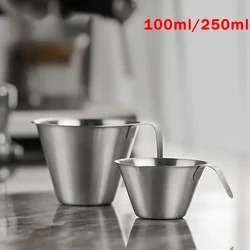 90ml/250ml Coffee Measuring Cup 304 Stainless Steel Espresso Extraction Cup Coffee Small Ounce Cup Barista Utensils