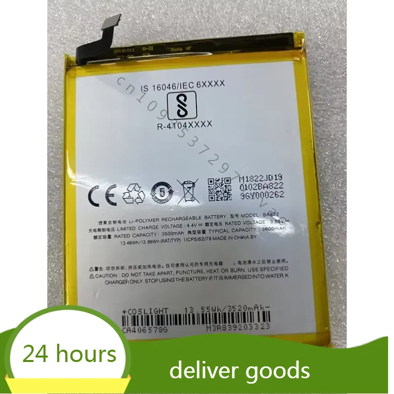 For Meizu/Meizu Meilan Note8 Mobile Phone Battery Ba822 Large Capacity Mobile Phone Battery