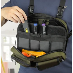 High-altitude Work Interior Vest-style Tool Chest Bag Decoration Tactical Tool Organizer Backpack Wearable Portable Tool Pouch