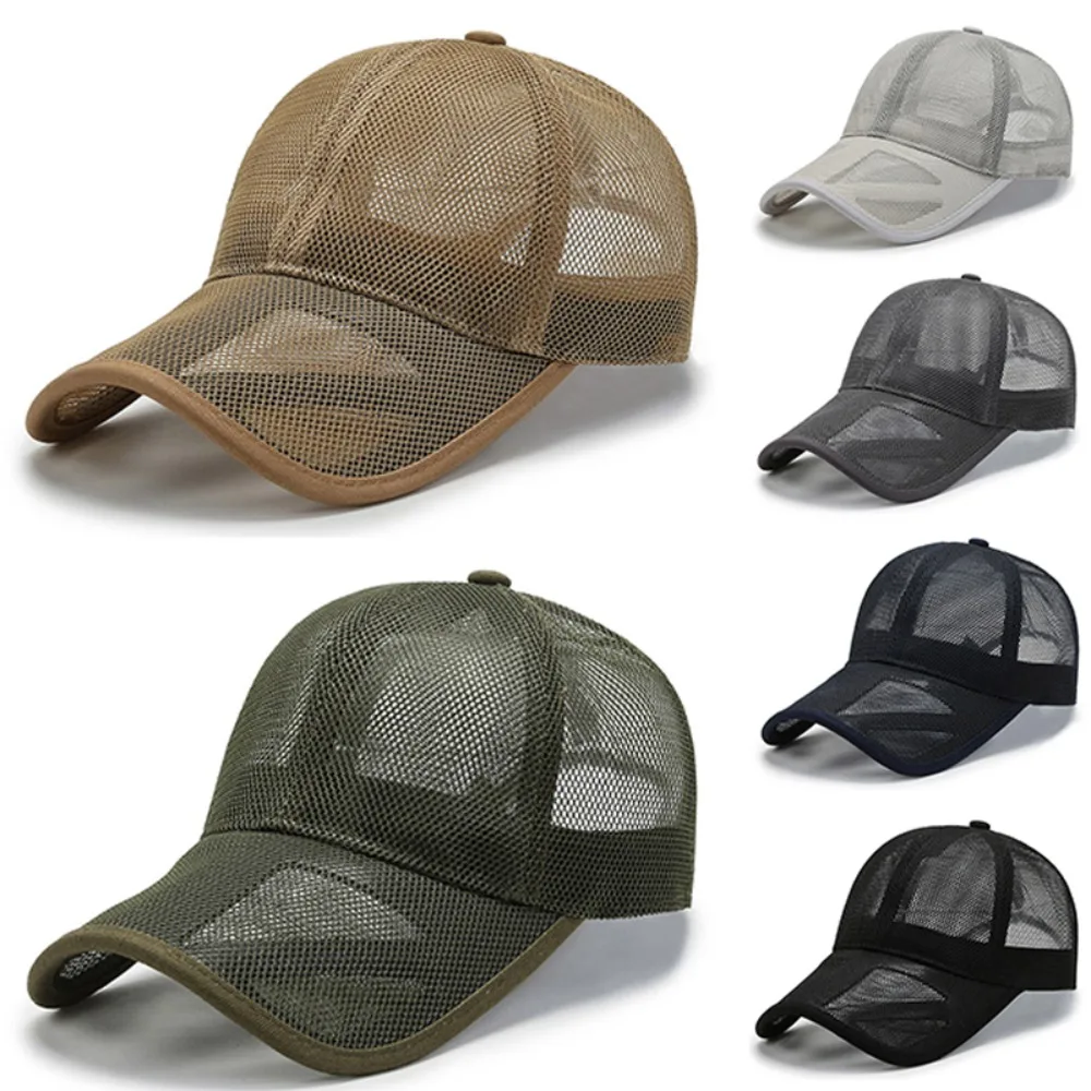 New Model Breathable Sun Protection Caps Fashion Men Women Full Mesh Hats Summer Sunscreen Hats Sun Protection Caps Baseball Cap