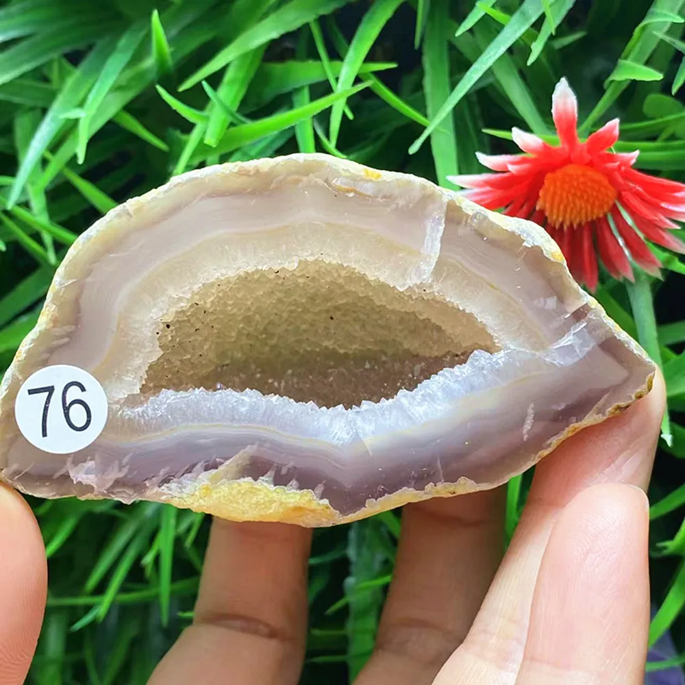 Natural quartz crystal agate crystal hole Chakra home decor gift