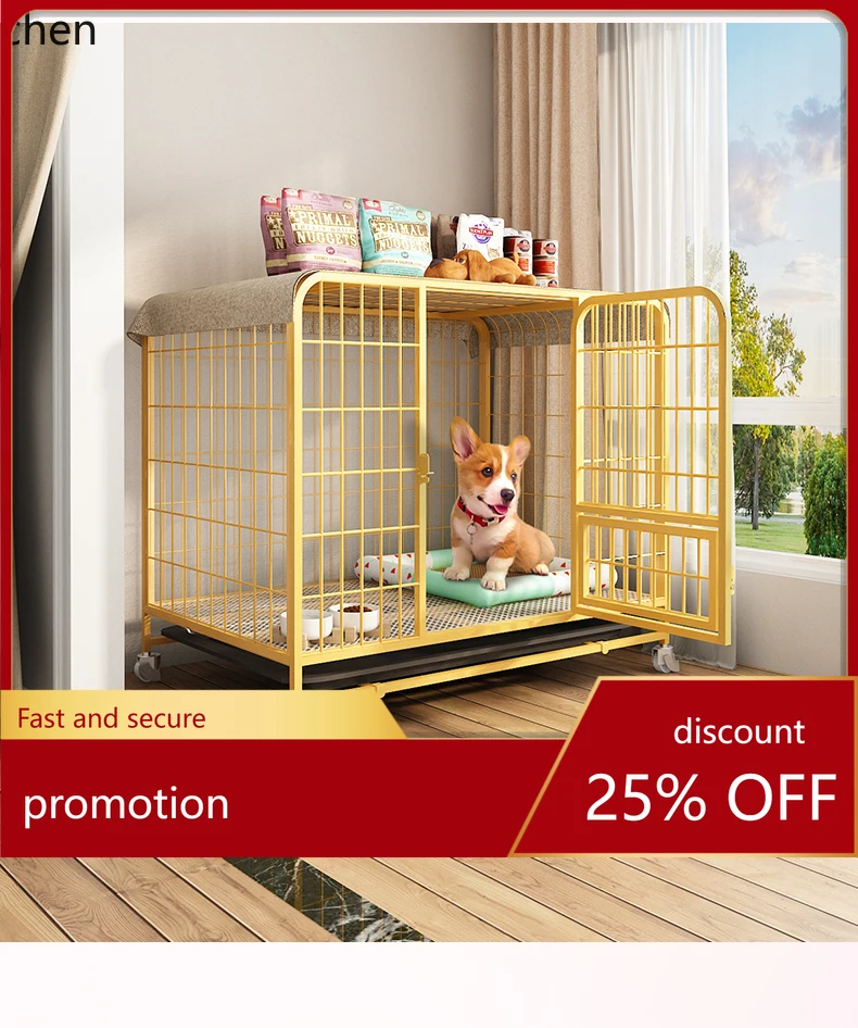 

YFY Cage Small Medium-Sized Indoor with Toilet Crate Kennel