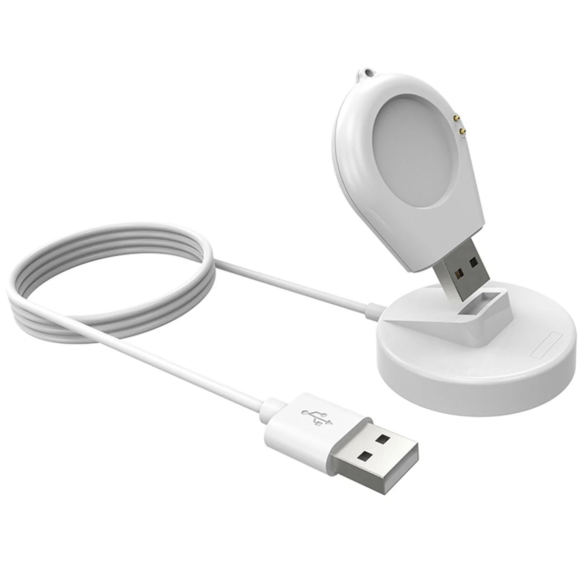 Y16a smartwatch doca carregador suporte adaptador cabo de carregamento usb carga de energia para xiaomi relógio 2/2 pro/s3/s2 46mm 42mm branco