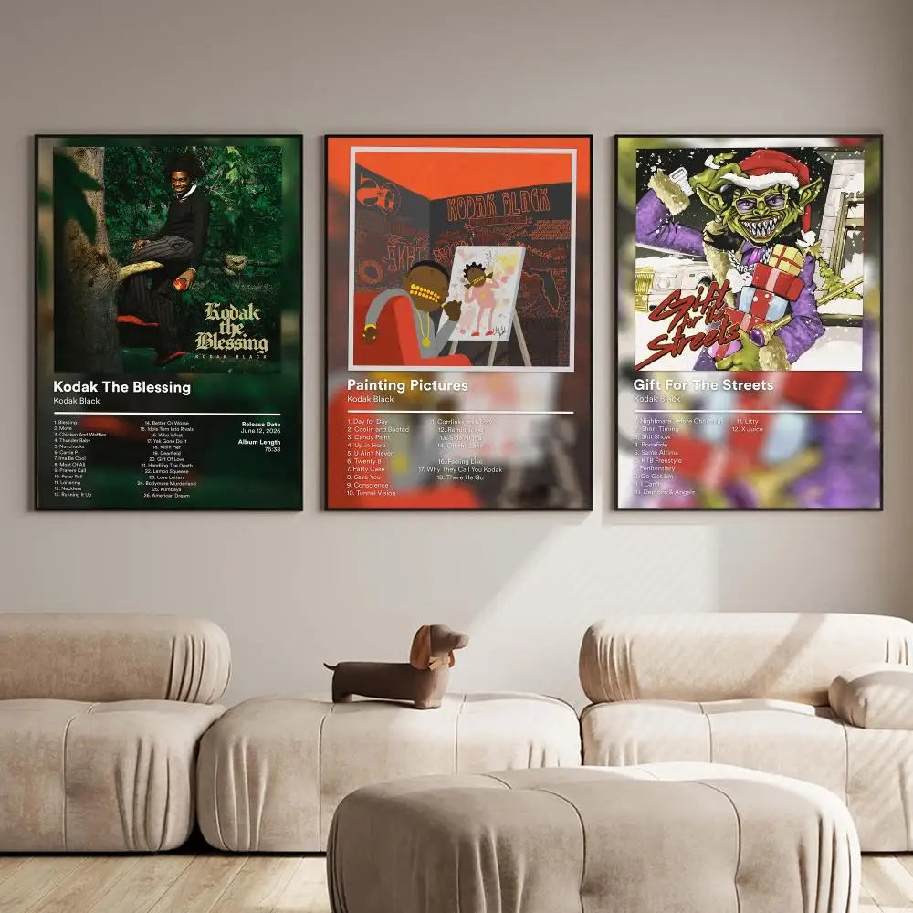 Rapper K-Kodak Black Album Poster PP Wall Decor Posters Celebrity Music Art Prints Bedroom Office Gift