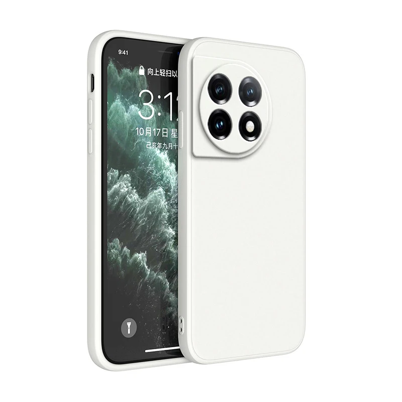 Quadratische Silikon-Schutzhülle für OnePlus 11 11R 10T 10R 10 Pro 10Pro 5G, stoßfeste Funda-Flüssigsilikonhülle – Detail 5