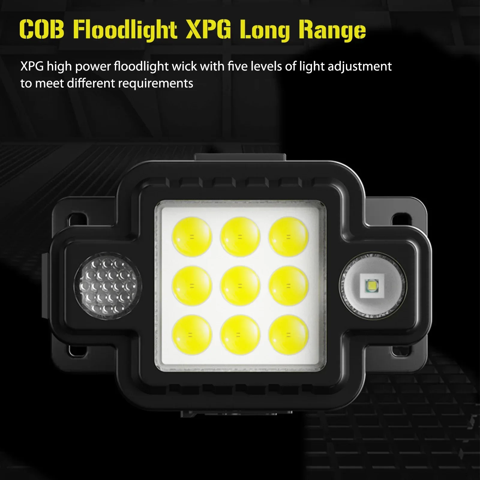 XPE Super Bright Headlamp Rechargeable Multifunction Magnetic Work Light High Range Night Fishing Headlight Keychain Flashlight