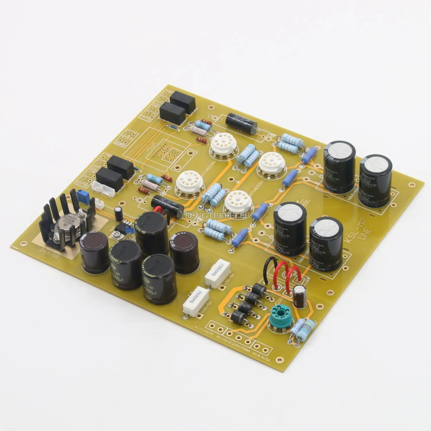 HiFi Diy 12AY7 +6Z4 Tube Stereo Preamplifier Board / Kit Base On KSL-M7 Preamp +PSU Board