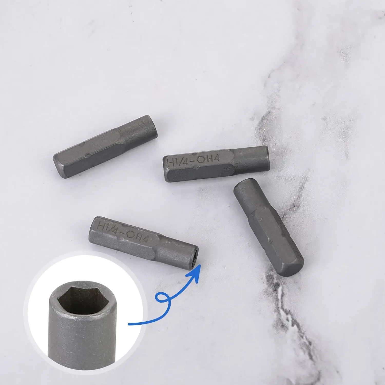 Batch head adapter, internal batch head adapter, magnetic hexagonal handle socket batch head adapter rod