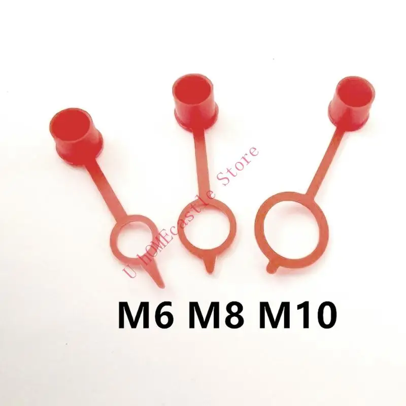 63HF 100Pieces Red Dust Caps Motorcycles Nipple Protective Cap For Grease Nipples Suitable For Automotive And Industrial