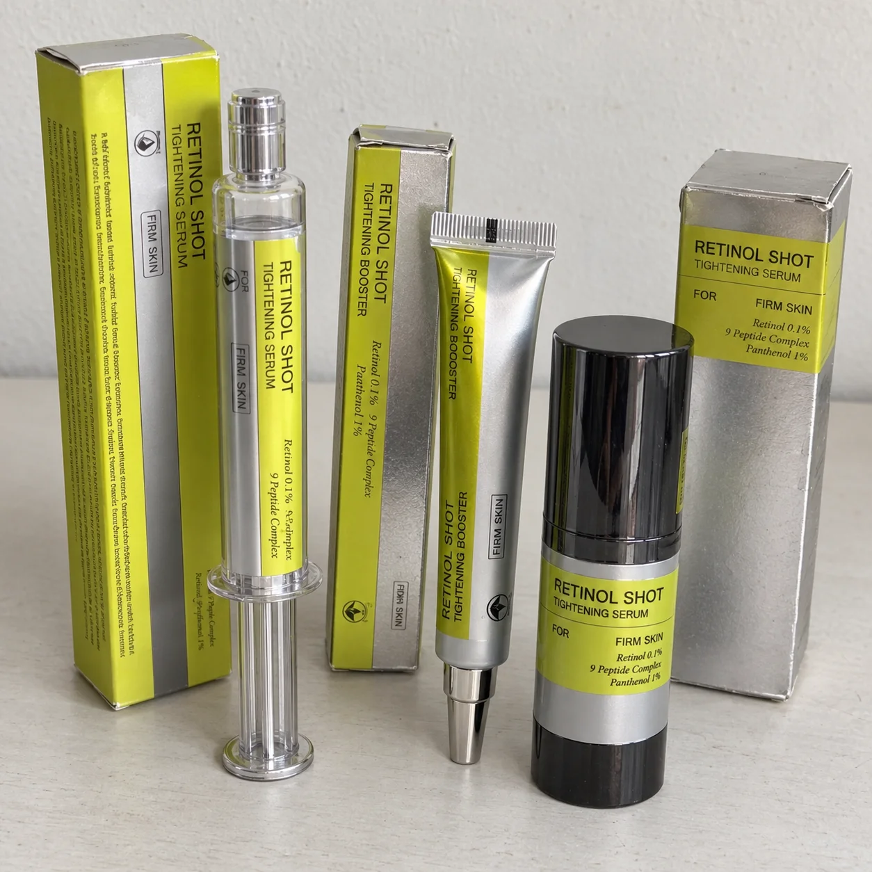 Retinol Facial Serum Tightening Booster Moisturizing Firming Skin Care for Smooth Texture and Healthy Looking Radiant Skin
