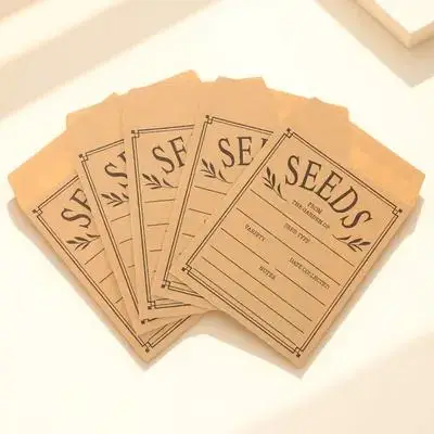 

50pcs Seed Storage Sealing Packaging Container For Cash Coins Small Items Garden Supplies Organizing Solution