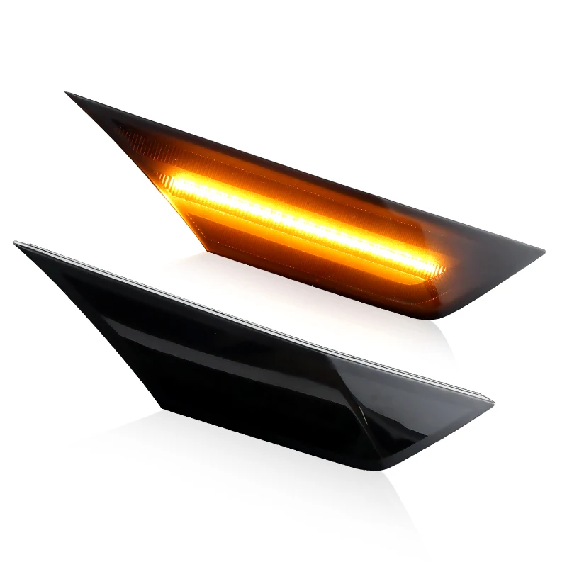 2pcs Led Side Marker Turn Signal Light  Blinker Indicator Lamp For 10th generation Honda Civic 2016-2020 OEM#:34300-TET-H01