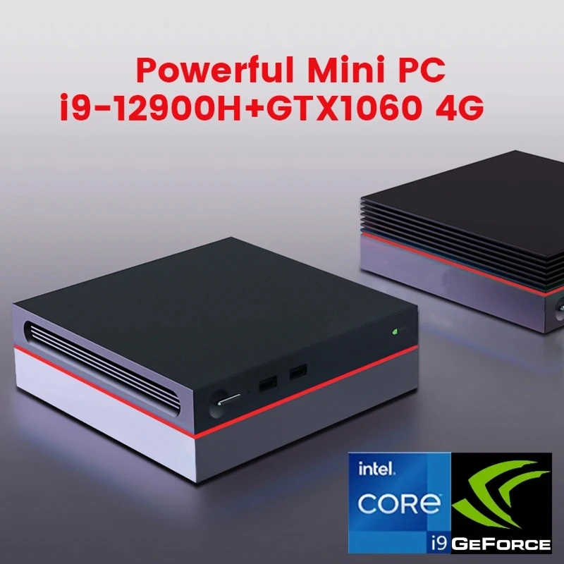 2023 AKPAD Mini PC Gamer 12a Geração Intel i9 12900H i7 12700H NVIDIA GTX 1060 4G Micro Computador para jogos NUC 8K HTPC Windows11 WiFi