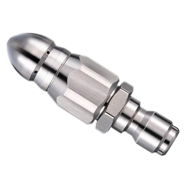 652F Sewer Jetter Nozzle Replacement Quick Drain Hose Nozzle Tool For Pipe Maintenance 1/4inch Fast Connection Enduring