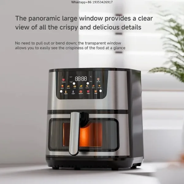 New 15L touch oven aluminized suitable for non-stick pan coating is visual electric oven household foreign trade 110V air fryer
