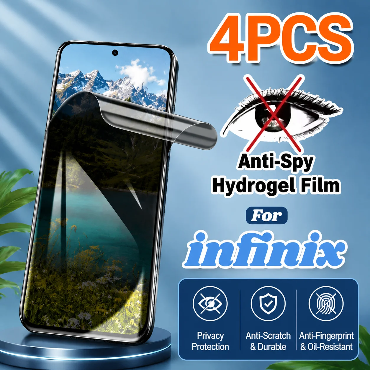 4 Pack Hydrogel Film For infinix Note 60 50 40 30 10 Pro+ 60 Ultra 50S 50X Privacy Protector For infinix Note 40S 40X 30 VIP 30i