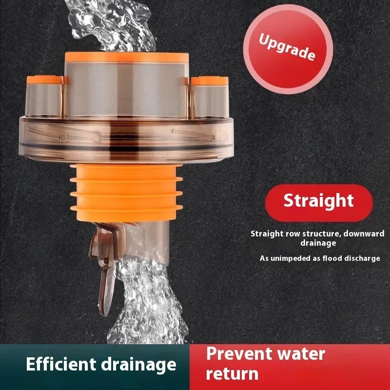 ZEXEF 1PC Anti Odor Drain Shower Multifunctional Cespol for Kitchen Sink Pipe Set Adapter Deodorant Dishwasher Accessories