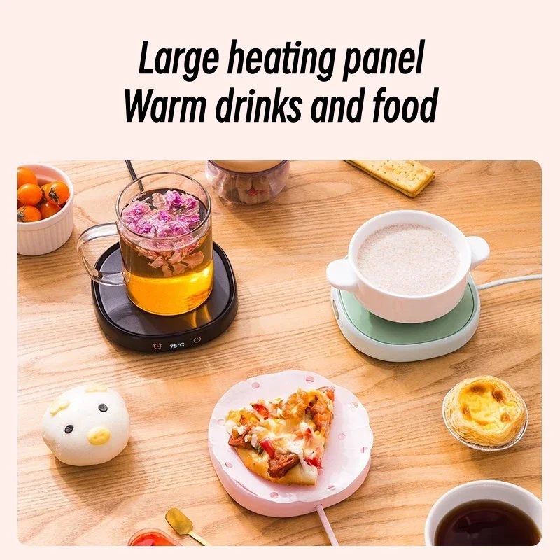 110V/220V Cup Heater Coffee Mug Warmer Electric Heating Pad Warmer Coaster 3 Gears Temperature Plate Heater For Tea Milk Water