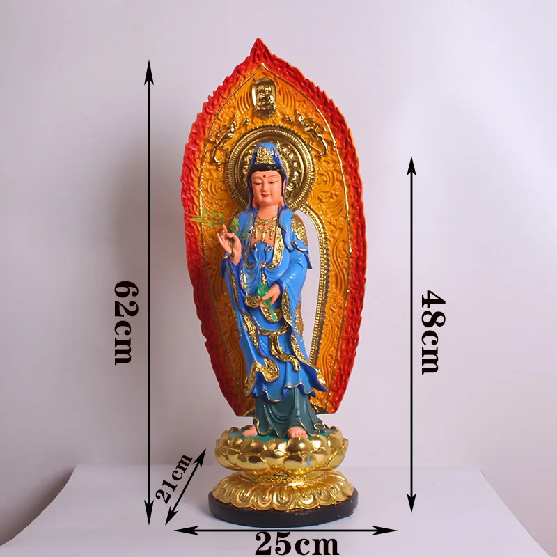 Imagem -03 - Estátua de Buda para Decoração Grande Estátua de Buda Oração Budista Tamanho Grande 60cm