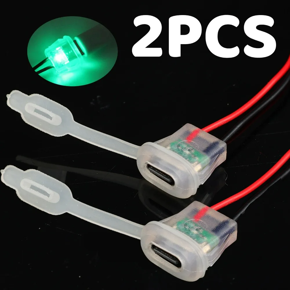 

Водонепроницаемый ПВХ-контактный гнездовой разъем типа C в горшке 3A 5 В 2-контактный провод с ночником Автоматический умный дом Медицинская зарядка данных DIY