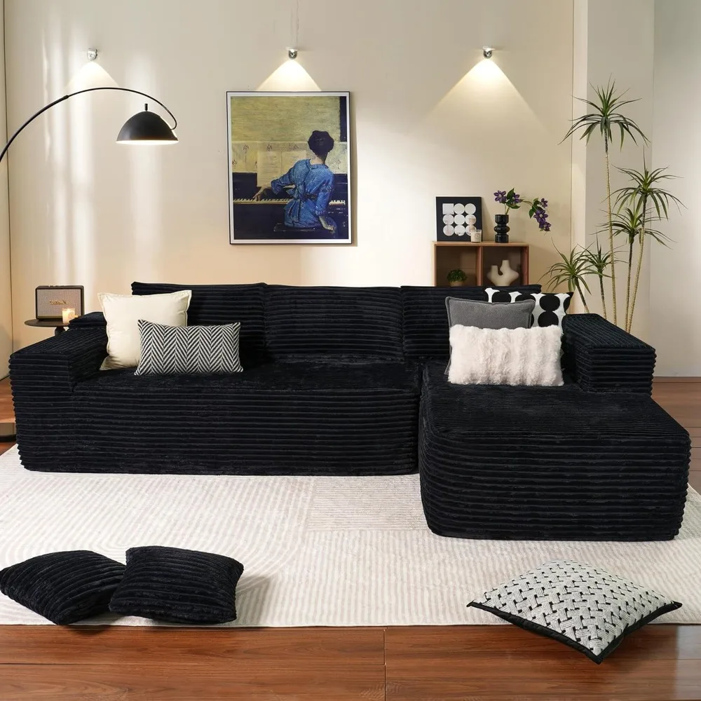 

104" Cloud Sectional Couch with L-Shape Chaise,Modern Modular Sofa with Deep Seat, Upholstered Couches for Living Room Bedroom