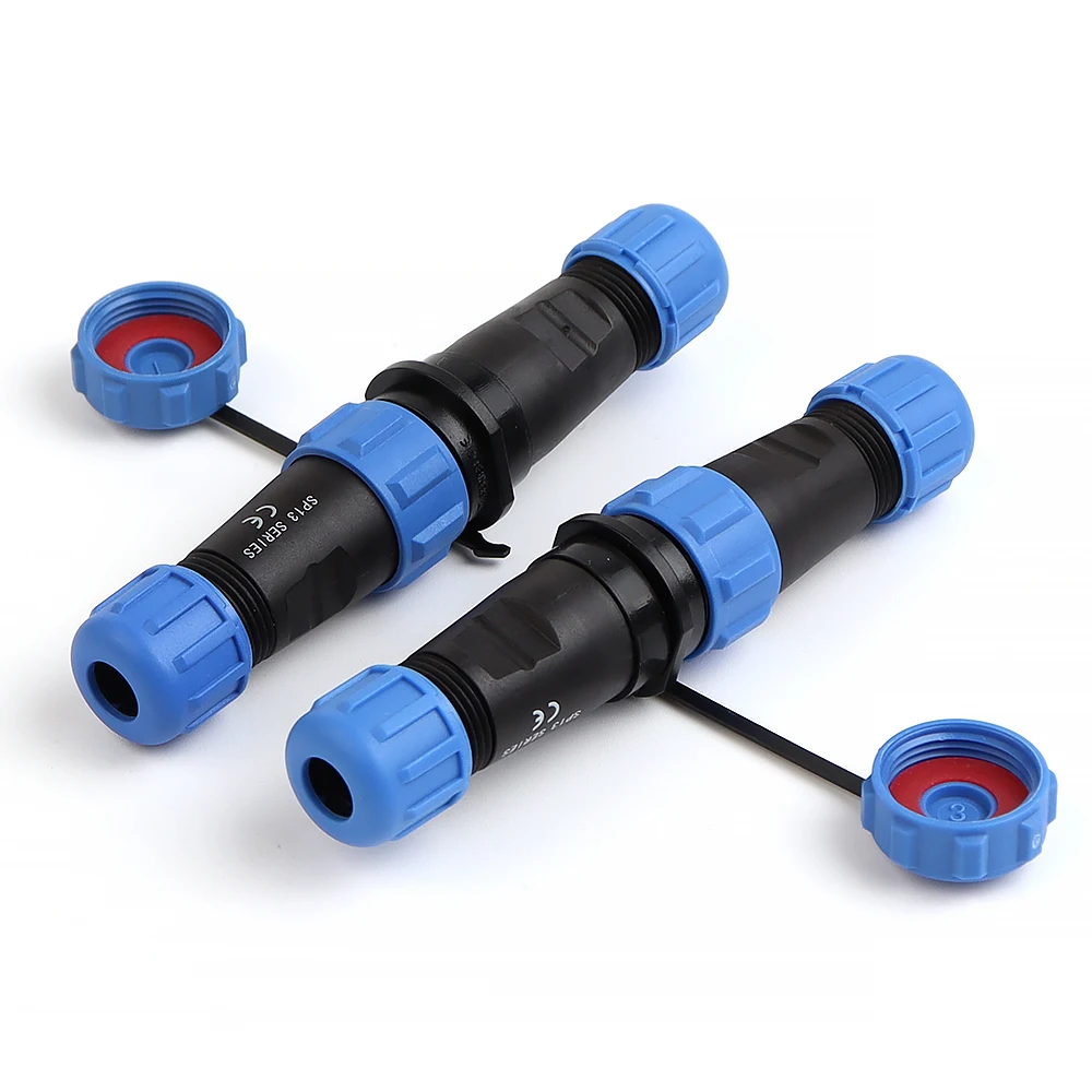 SP13 Aviation Waterproof Connector IP68 Docking Electrical Cable Wire Male Female Plug Socket welding type Industrial Connector