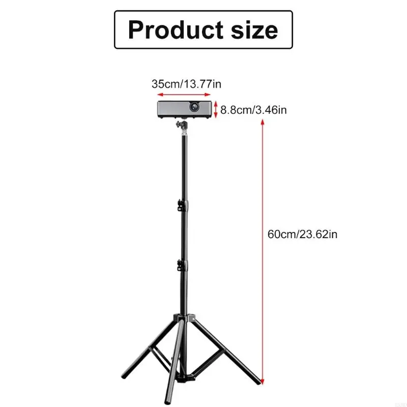 2025 جديد حامل حامل ثلاثي القوائم من الألمنيوم القابل للتعديل لكاميرا ويب كاميرا الإسقاط وإضاءة الاستوديو مع دوران 360 درجة